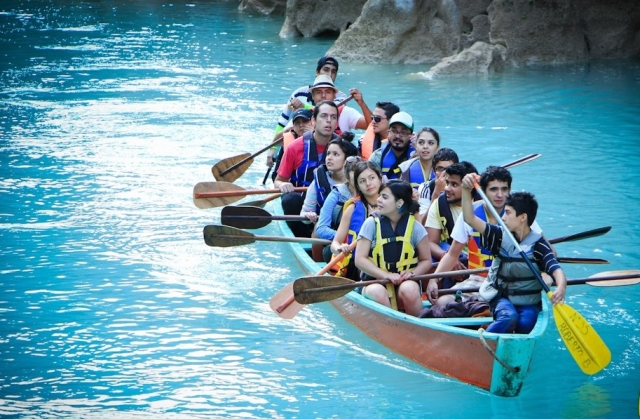 Remando en rios de SLP